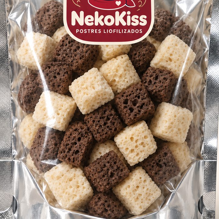 Detalle de piezas claras y de chocolate NekoKiss